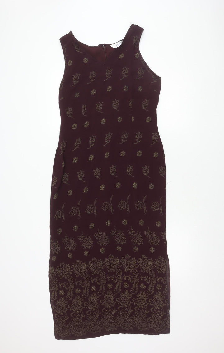 Etam Women's Multicoloured Floral Dress Size 14