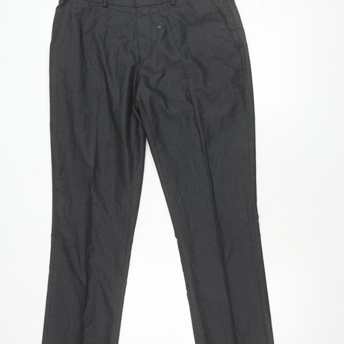 The Savile Row Company Men's Black Dress Pants 34R