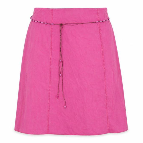 Ann Harvey Women's Pink Midi Skirt with Beaded Accents