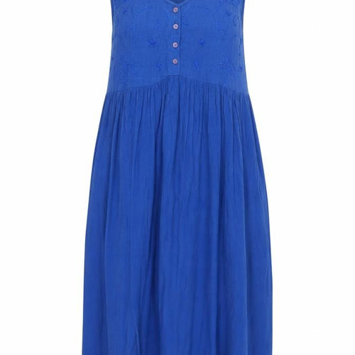 Casual & Co. Women's Blue Sleeveless Dress, Size S