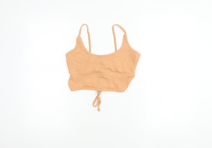 PrettyLittleThing Women's Beige Camisole Tank Top - Size 6