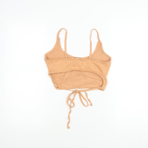 PrettyLittleThing Women's Beige Camisole Tank Top - Size 6