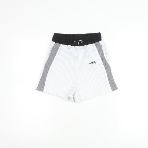 Maine De Voir Women's Black & White Striped Shorts