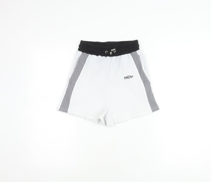 Maine De Voir Women's Black & White Striped Shorts