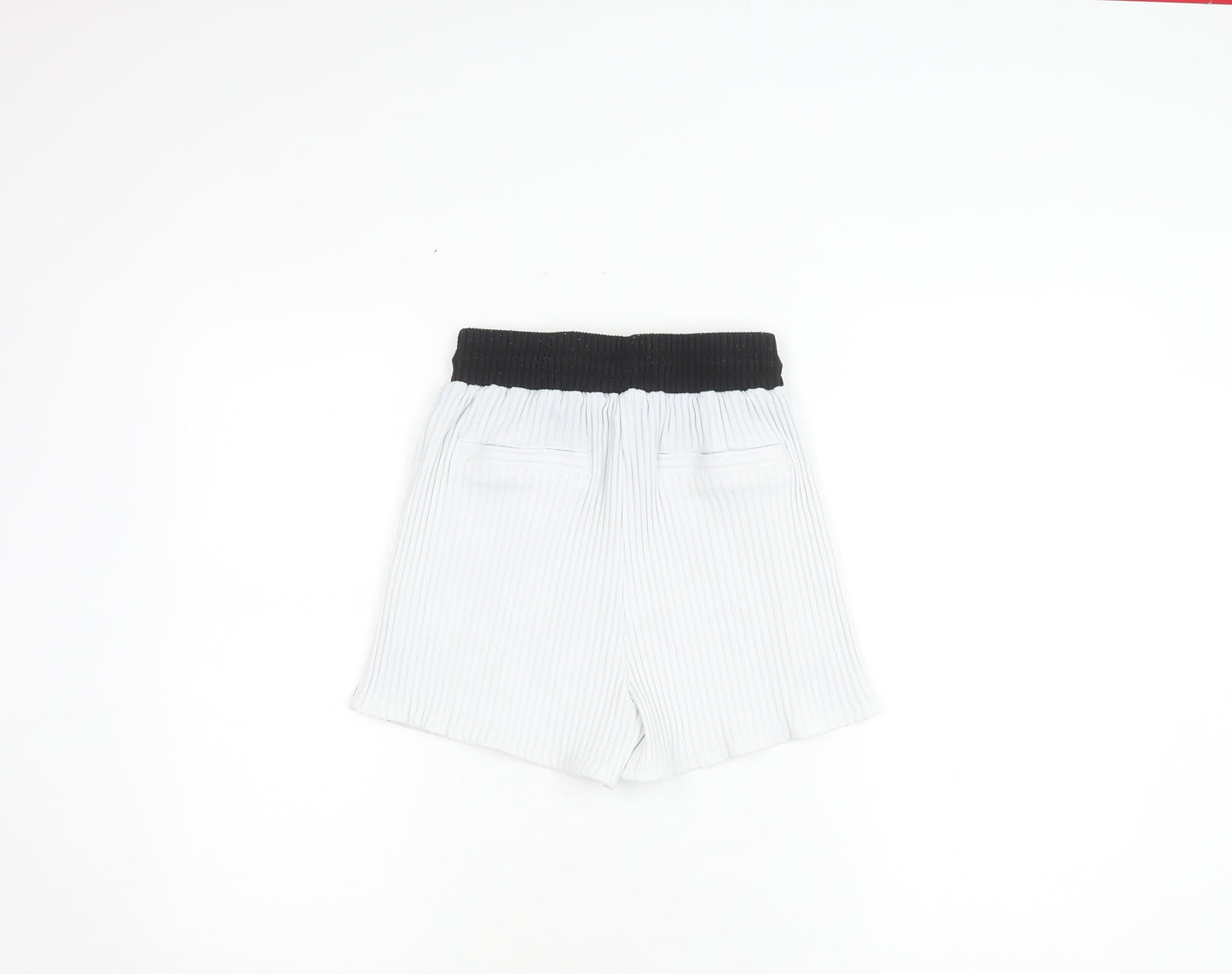 Maine De Voir Women's Black & White Striped Shorts