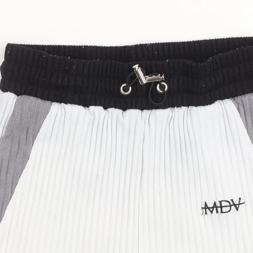 Maine De Voir Women's Black & White Striped Shorts