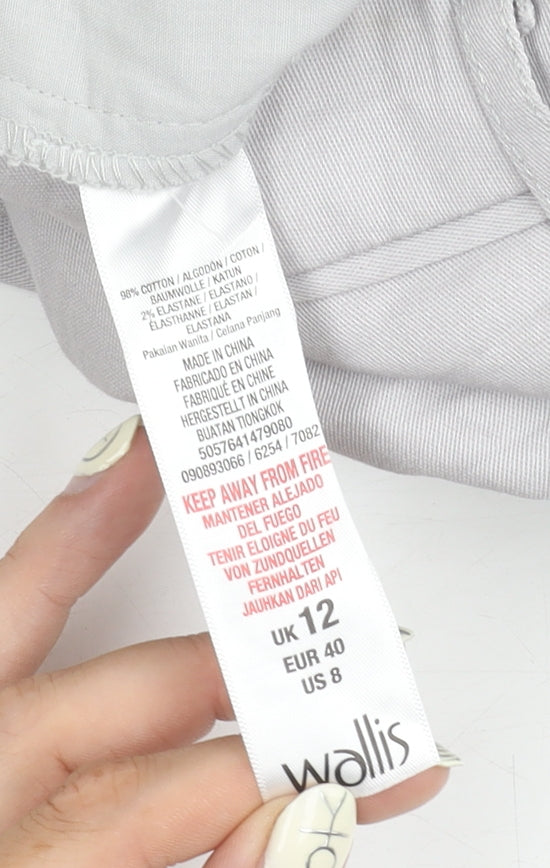 Wallis Women's Ivory Petite Straight Trousers