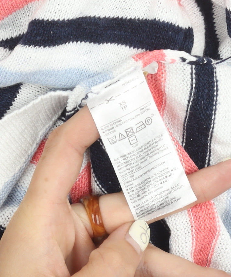Gap Women's Multicoloured Striped XS Pullover Jumper