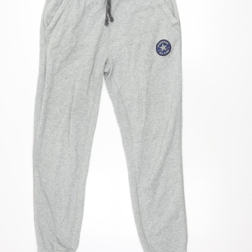 Converse Men's Grey Jogger Trousers Size S