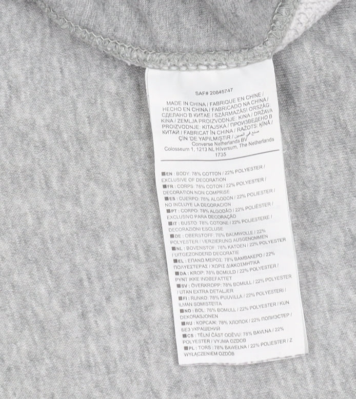 Converse Men's Grey Jogger Trousers Size S