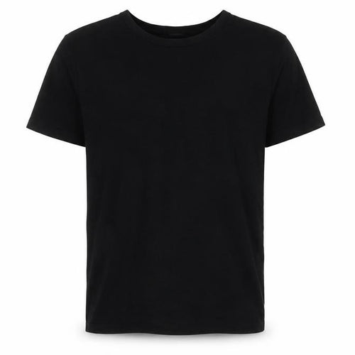 H&M Men's Black Cotton Crew Neck T-Shirt, Size S