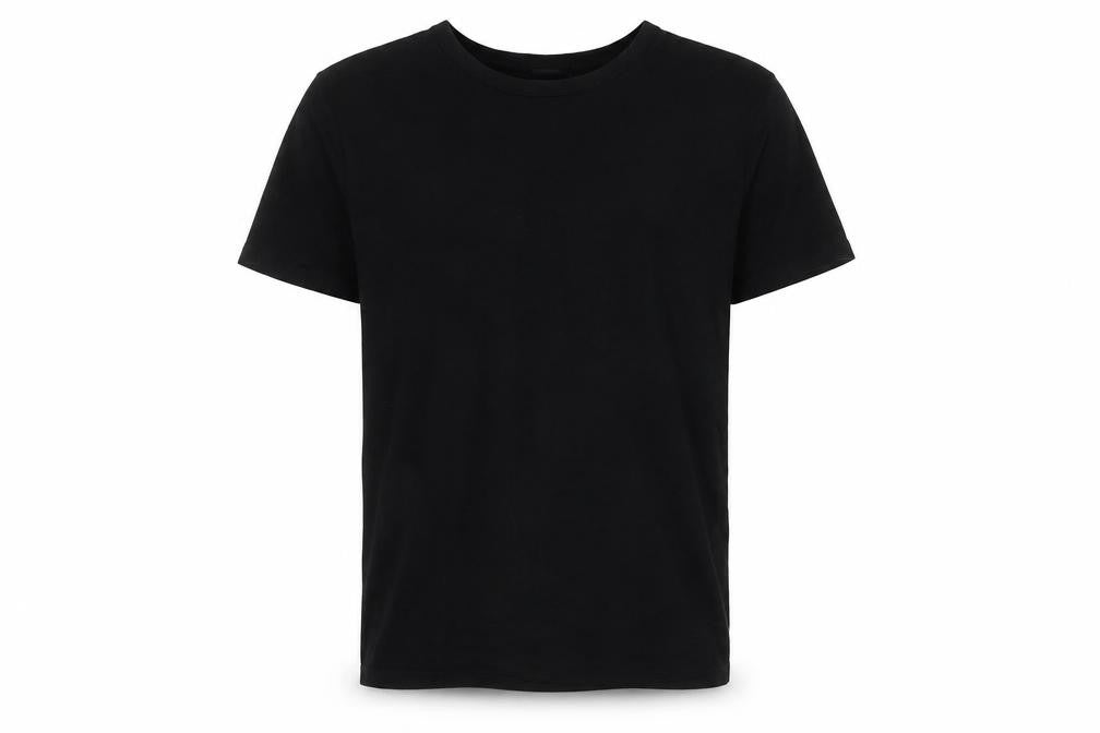 H&M Men's Black Cotton Crew Neck T-Shirt, Size S