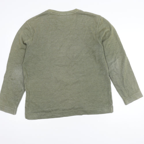 Gap Men's M Green Pullover Cotton Blend Jumper