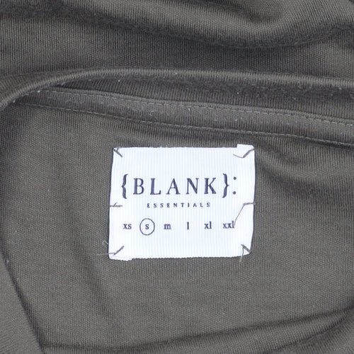 BLANK ESSENTIALS Men's Green Crew Neck T-Shirt M