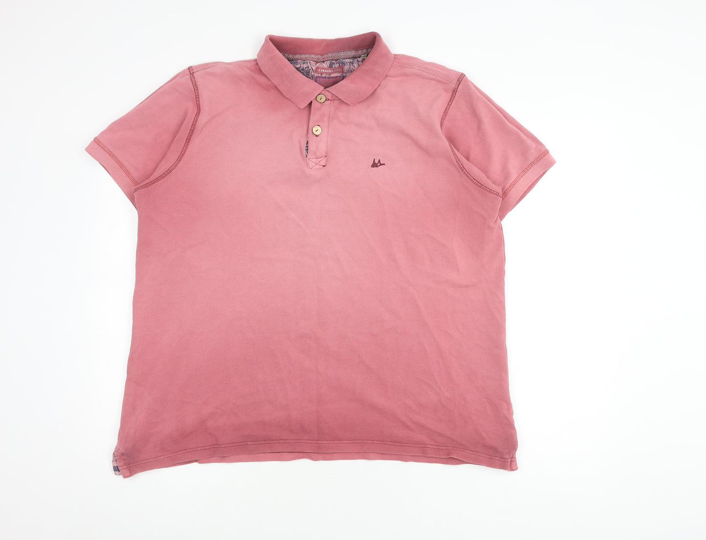 Mantaray Men's Pink Polo Shirt, Size L, Solid
