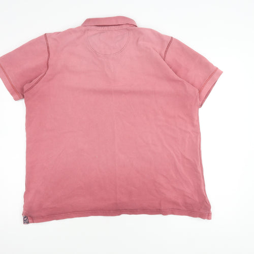 Mantaray Men's Pink Polo Shirt, Size L, Solid