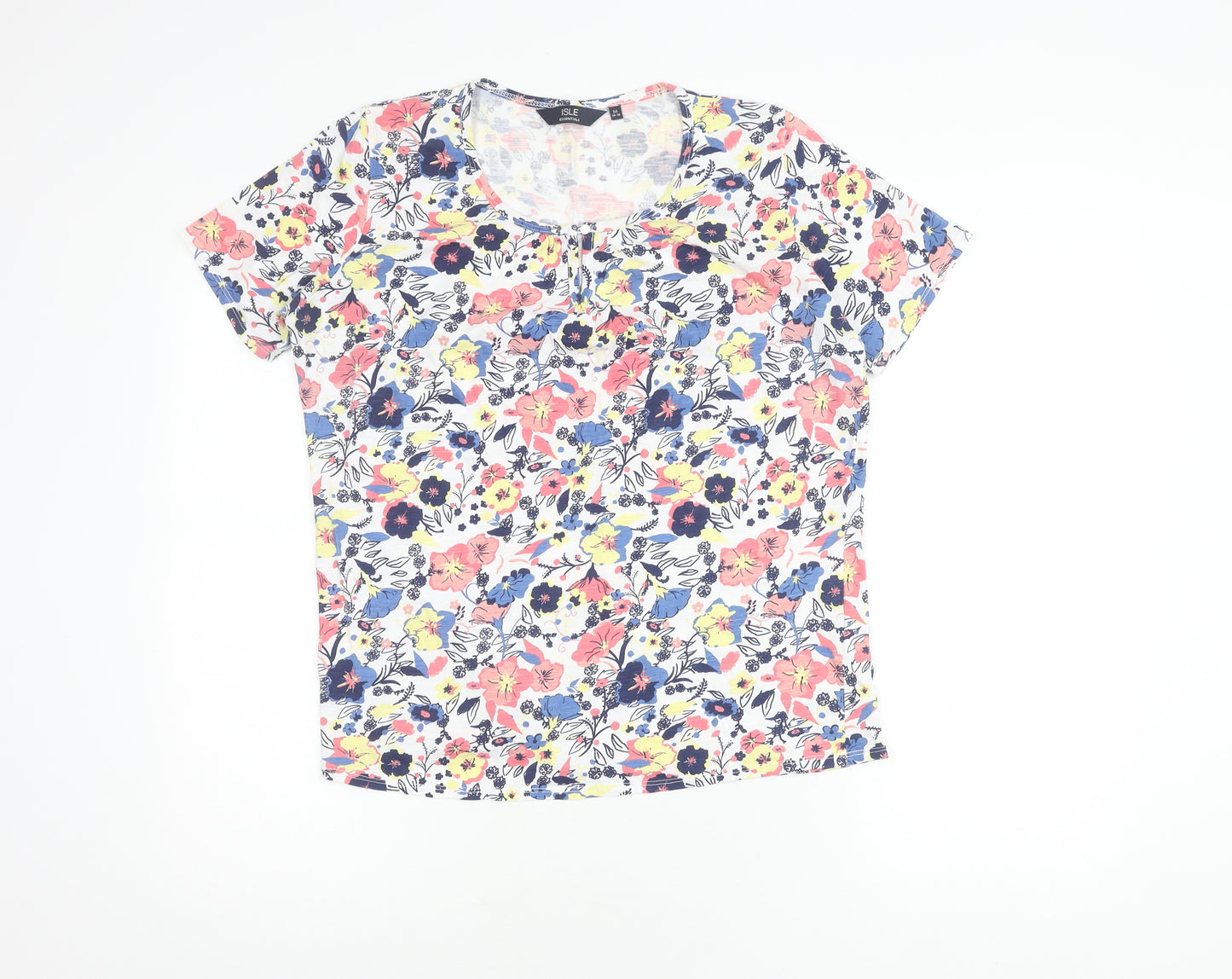Isle Essentials Women's Floral T-Shirt M Multicoloured