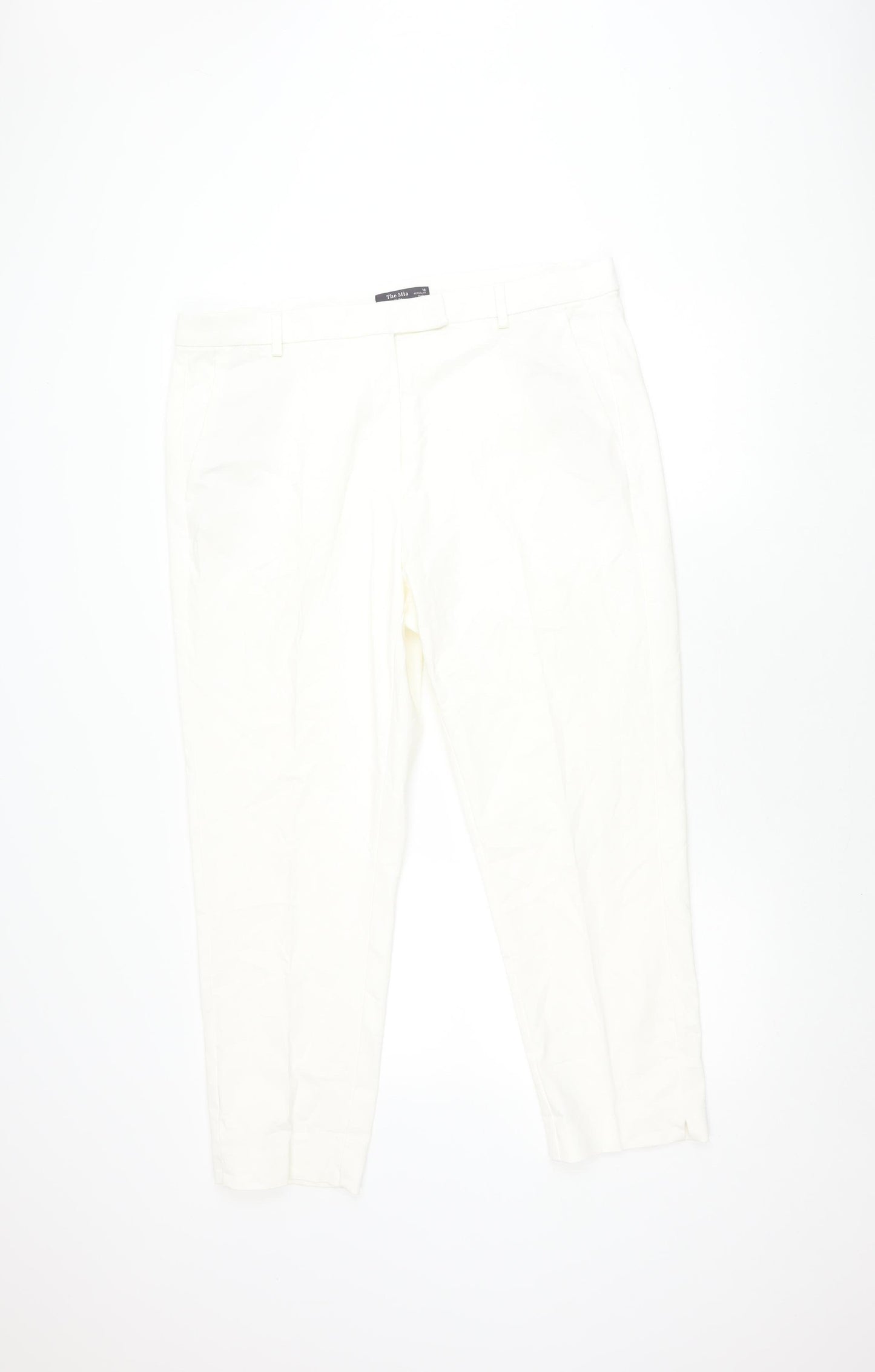 Marks and Spencer Women's White Slim Trousers
