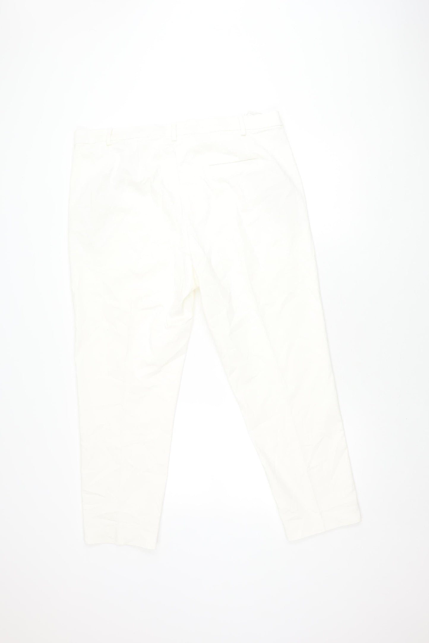 Marks and Spencer Women's White Slim Trousers
