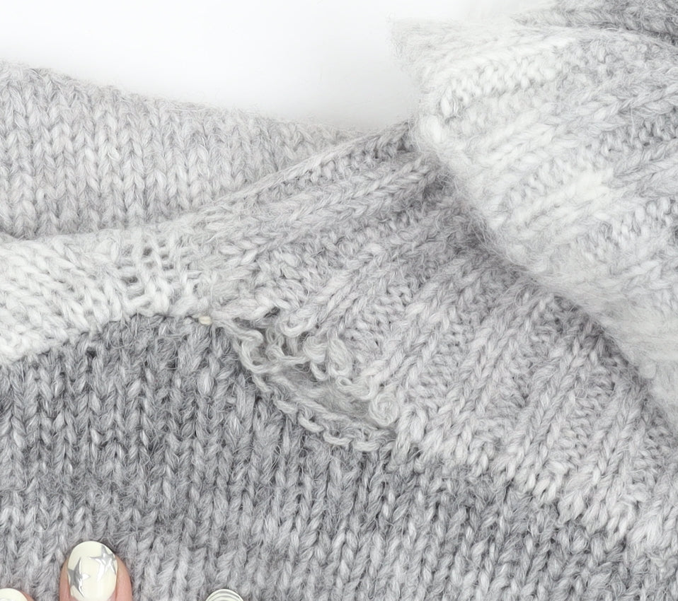 Marks and Spencer Women's Grey Roll Neck Pullover Jumper M