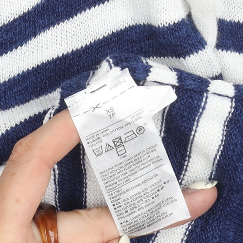Gap Women's Multicoloured Striped Pullover Jumper XS