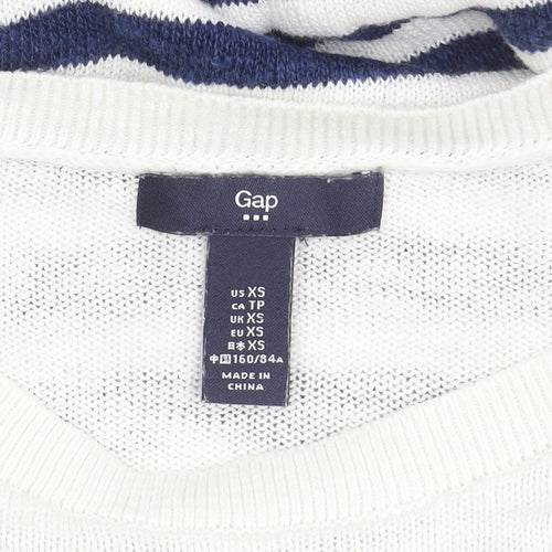 Gap Women's Multicoloured Striped Pullover Jumper XS