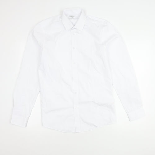 Taylor & Wright Men's White Slim Fit Shirt, Size 15