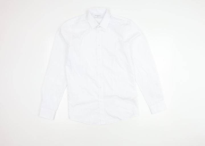 Taylor & Wright Men's White Slim Fit Shirt, Size 15