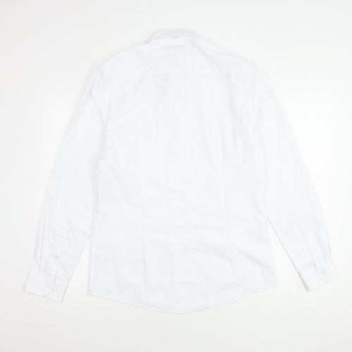 Taylor & Wright Men's White Slim Fit Shirt, Size 15