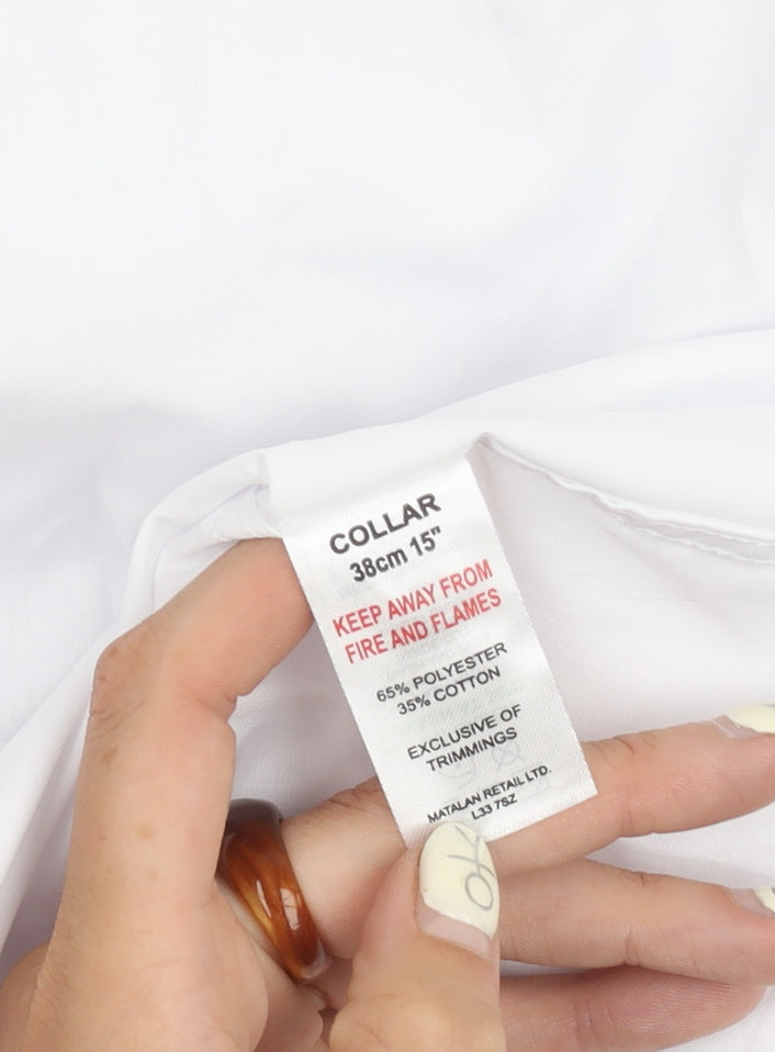 Taylor & Wright Men's White Slim Fit Shirt, Size 15