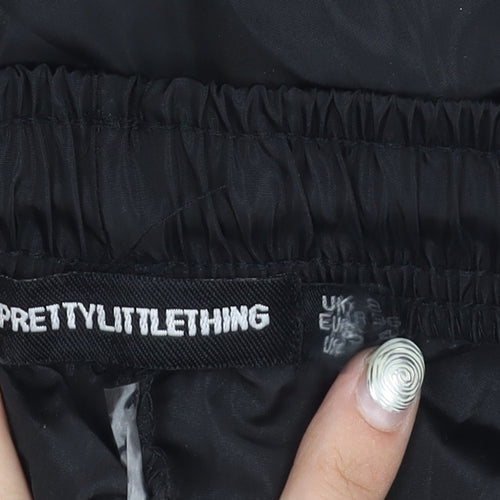 Pretty Little Thing Women's Black Joggers Size 8, Casual
