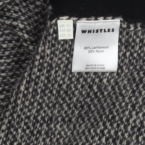 Whistles Women’s Black Geometric Pullover Jumper
