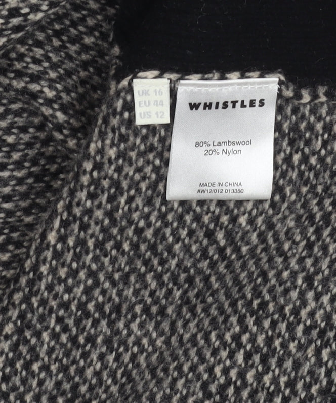 Whistles Women’s Black Geometric Pullover Jumper