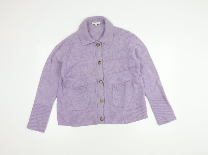 Marks and Spencer Women's Purple Cardigan Size 16