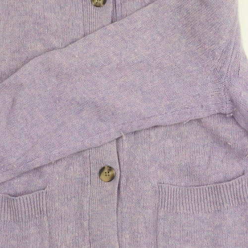 Marks and Spencer Women's Purple Cardigan Size 16