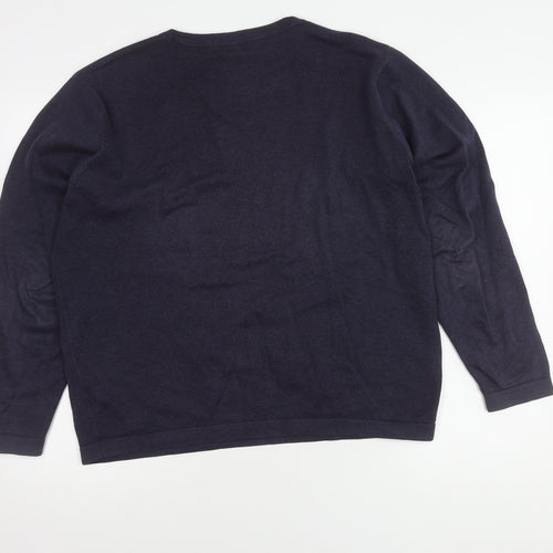 Marks and Spencer Men's Blue L Pullover Jumper