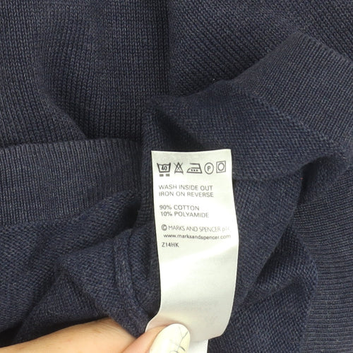 Marks and Spencer Men's Blue L Pullover Jumper