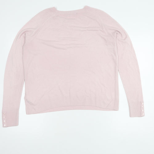 Marks & Spencer Women's Pink Pullover Jumper, Size 14