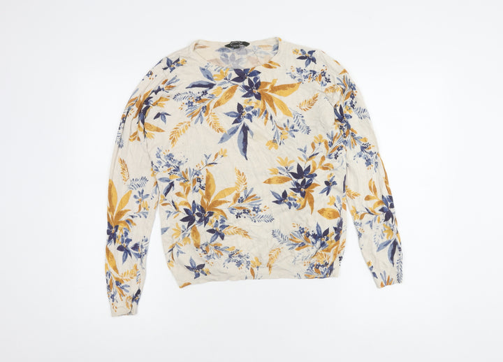 Bonmarché Women's Multicoloured Floral Pullover Jumper Size 12/14