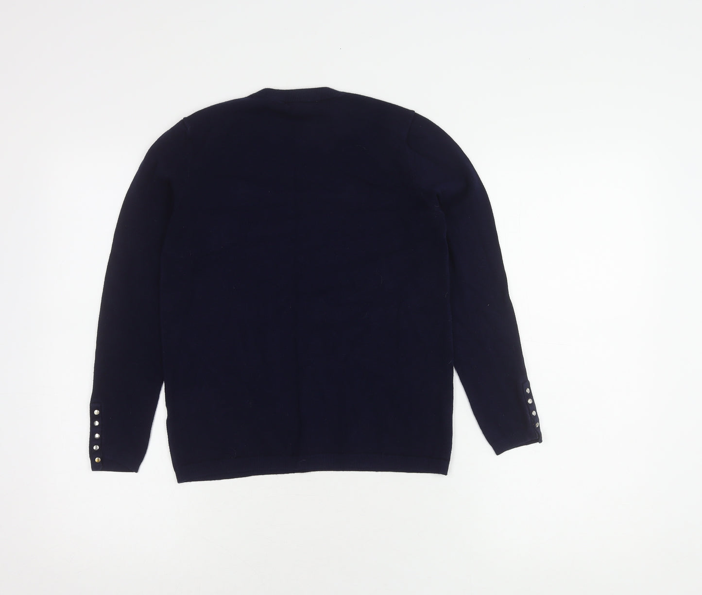 Zara Unisex Blue Medium Pullover Crew Neck Jumper