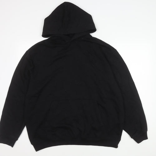 boohooMAN Men's Black Pullover Hoodie Size M