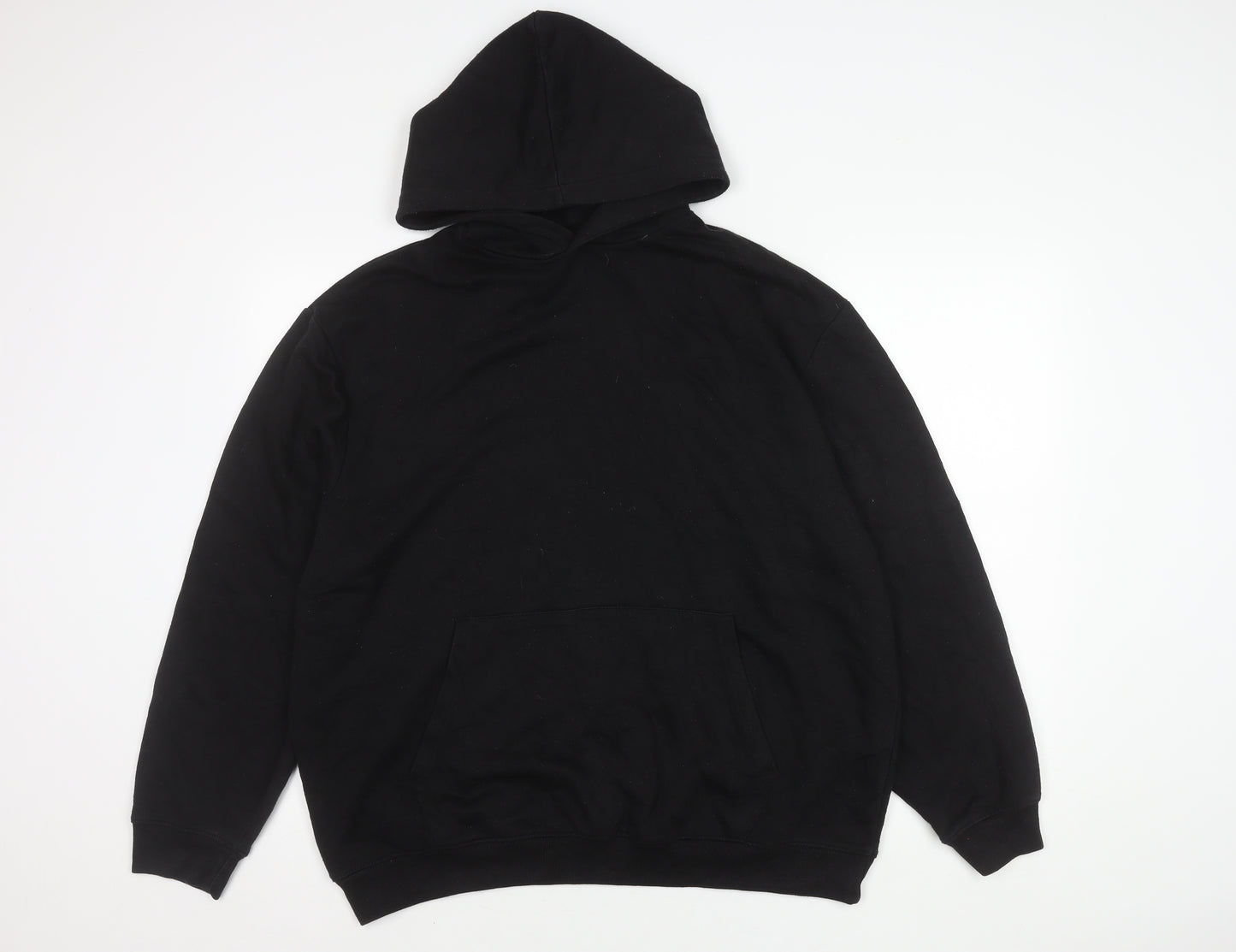 boohooMAN Men's Black Pullover Hoodie Size M