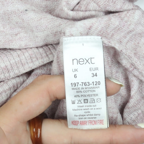 Next Women's Multicoloured V-Neck Pullover Jumper Size 6
