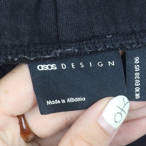 ASOS DESIGN Women’s Black Joggers, Size 10, Casual