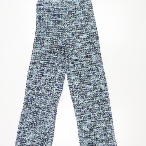 Zara Women's Multicoloured Geometric Trousers Size 10