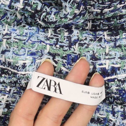 Zara Women's Multicoloured Geometric Trousers Size 10
