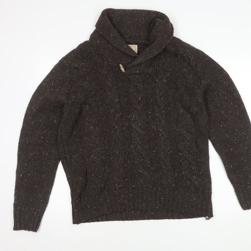 Marks and Spencer Men's Brown Acrylic Jumper M