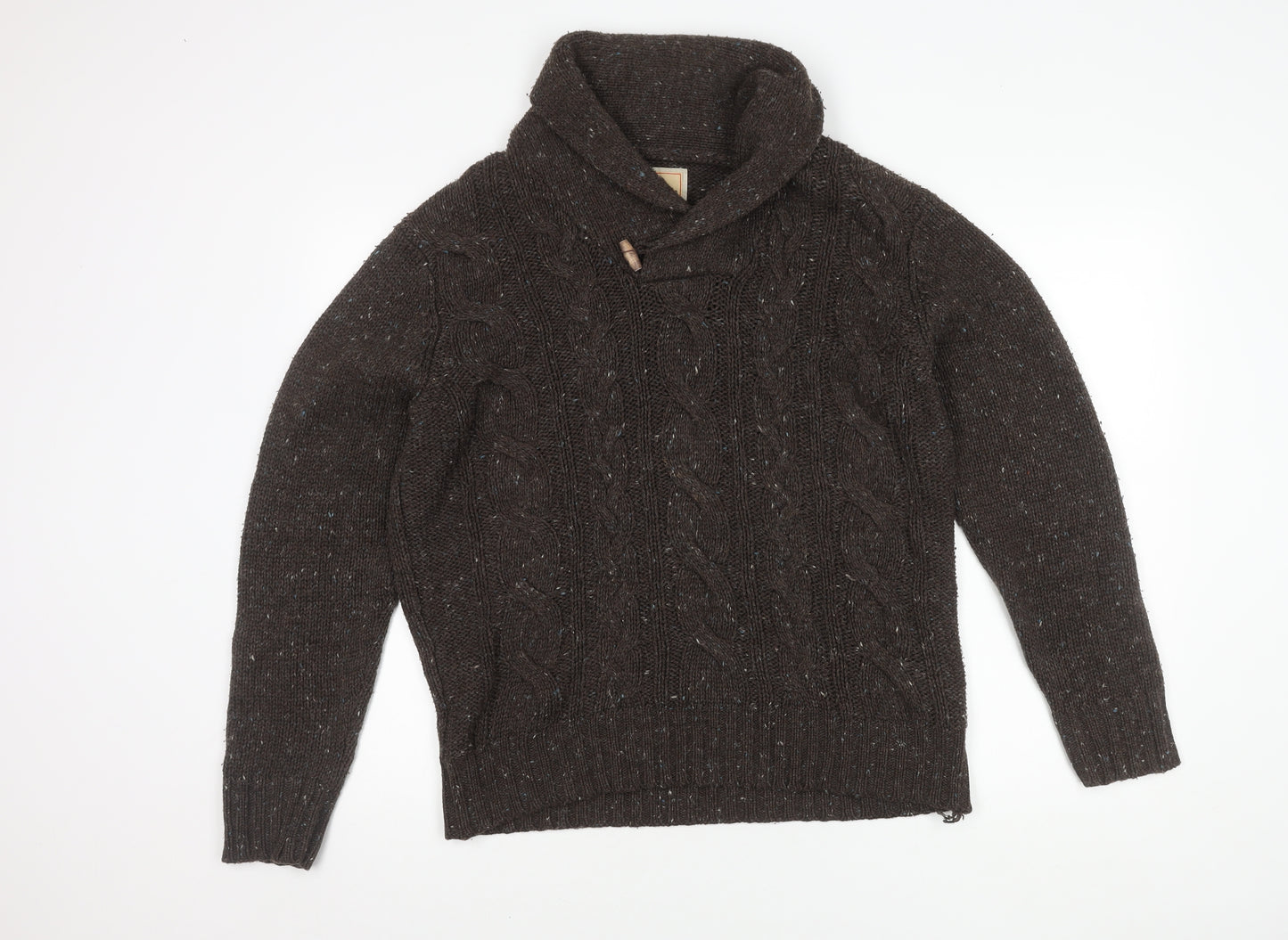 Marks and Spencer Men's Brown Acrylic Jumper M