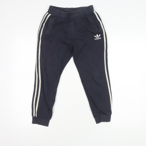 Adidas Boys Blue Jogger Trousers 10 Years
