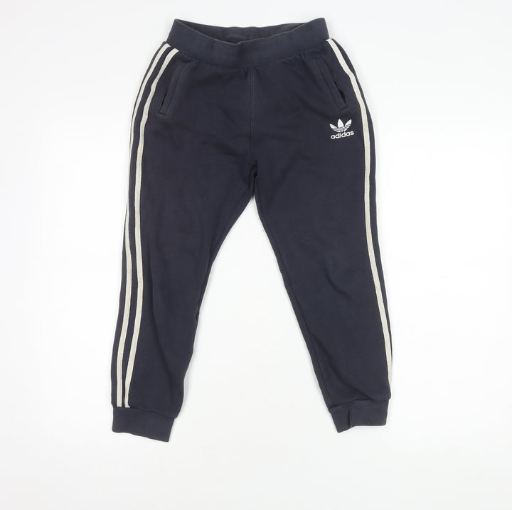 Adidas Boys Blue Jogger Trousers 10 Years